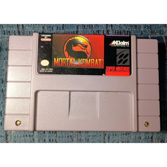 Mortal Kombat (Super Nintendo Snes, 1993) Authentic Tested 12/3/2024 - Picture 2 of 16